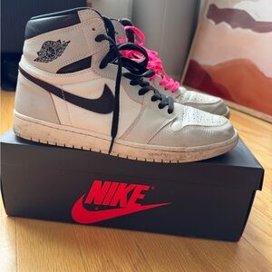 Nike Air Jordan High Tops Black and White
